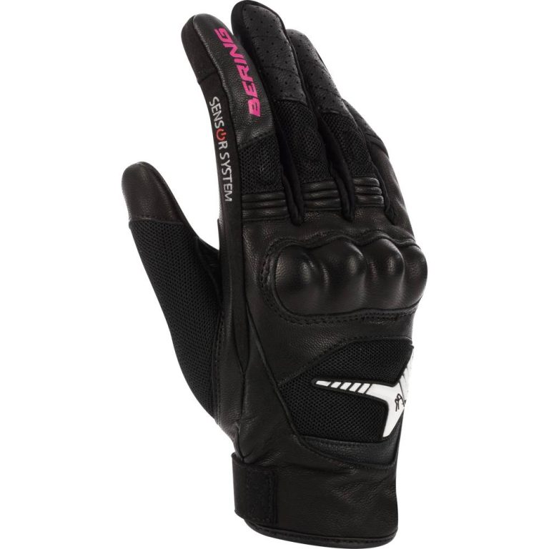 BERING Guantes Lady Kelly Negro/Fucsia