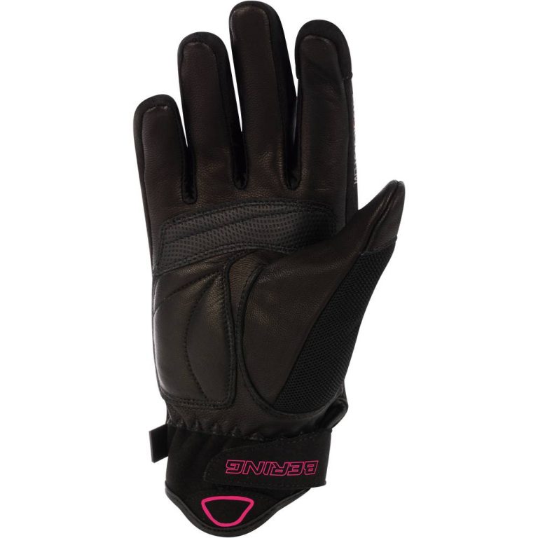 BERING Guantes Lady Kelly Negro/Fucsia