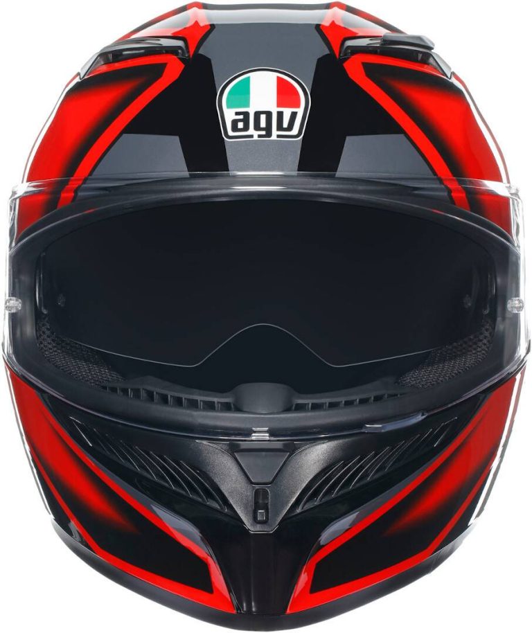 AGV Casco K3 E2206 - Compound Negro/Rojo