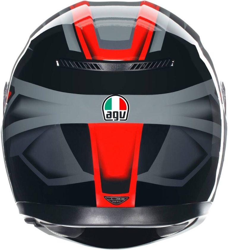 AGV Casco K3 E2206 - Compound Negro/Rojo
