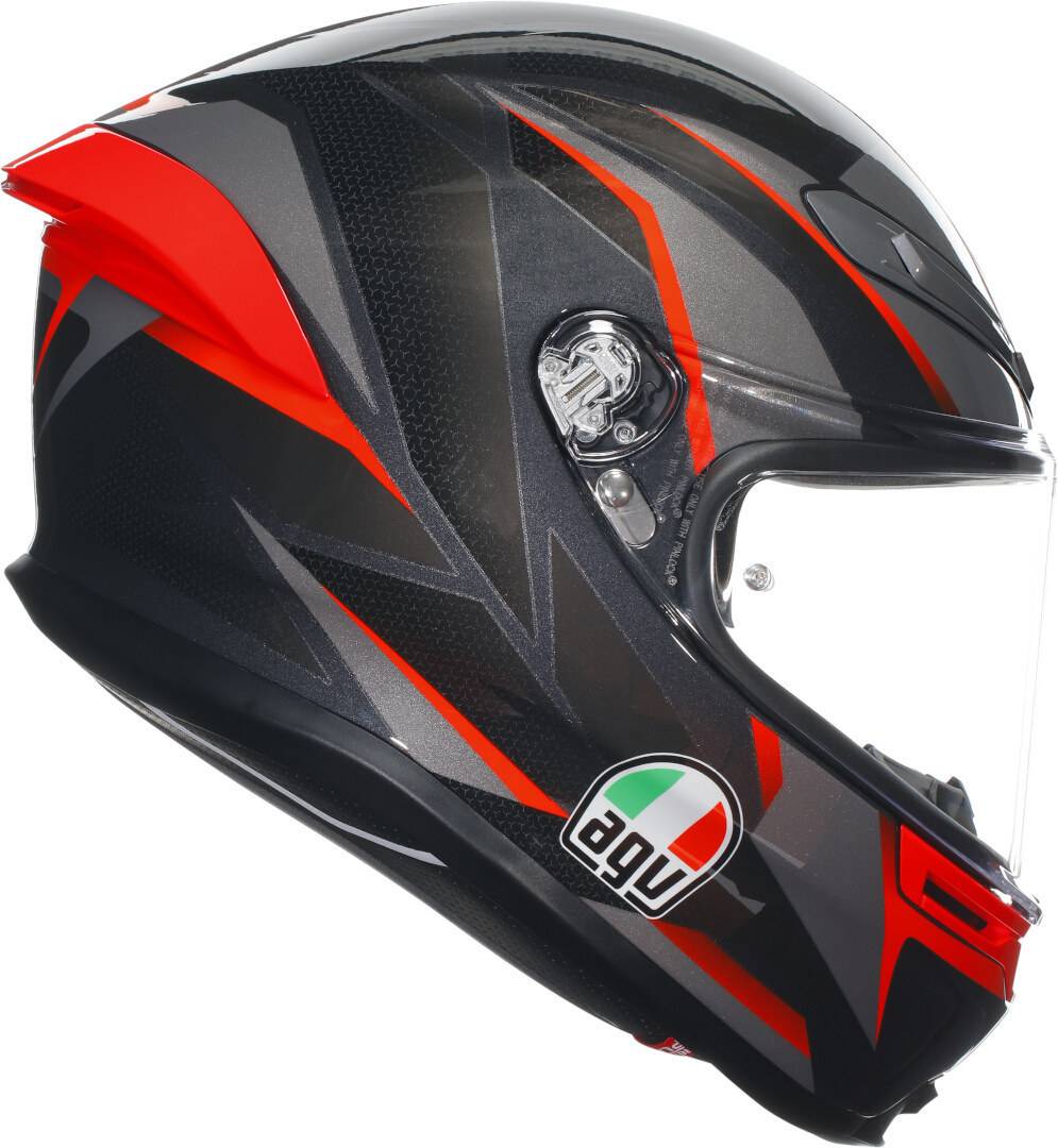 AGV Casco K6 S E2206 - Slashcut Negro/Gris/Rojo AGV Casco K6 S E2206 - Slashcut Negro/Gris/Rojo
