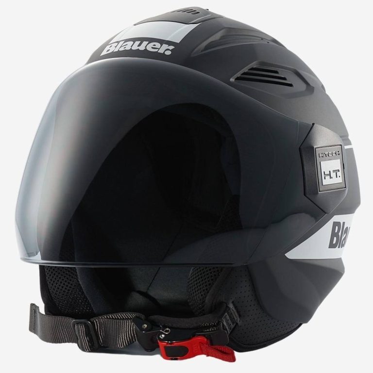 BLAUER Casco Brat Negro Mate/Blanco