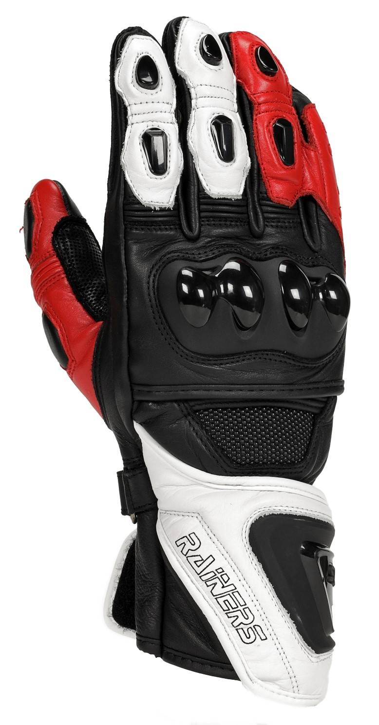 RAINERS Guantes X-Pro-R Negro/Blanco/Rojo