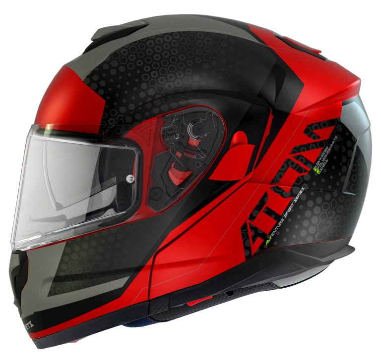 MT Casco Atom SV Adventure Rojo/Negro Mate (A5)