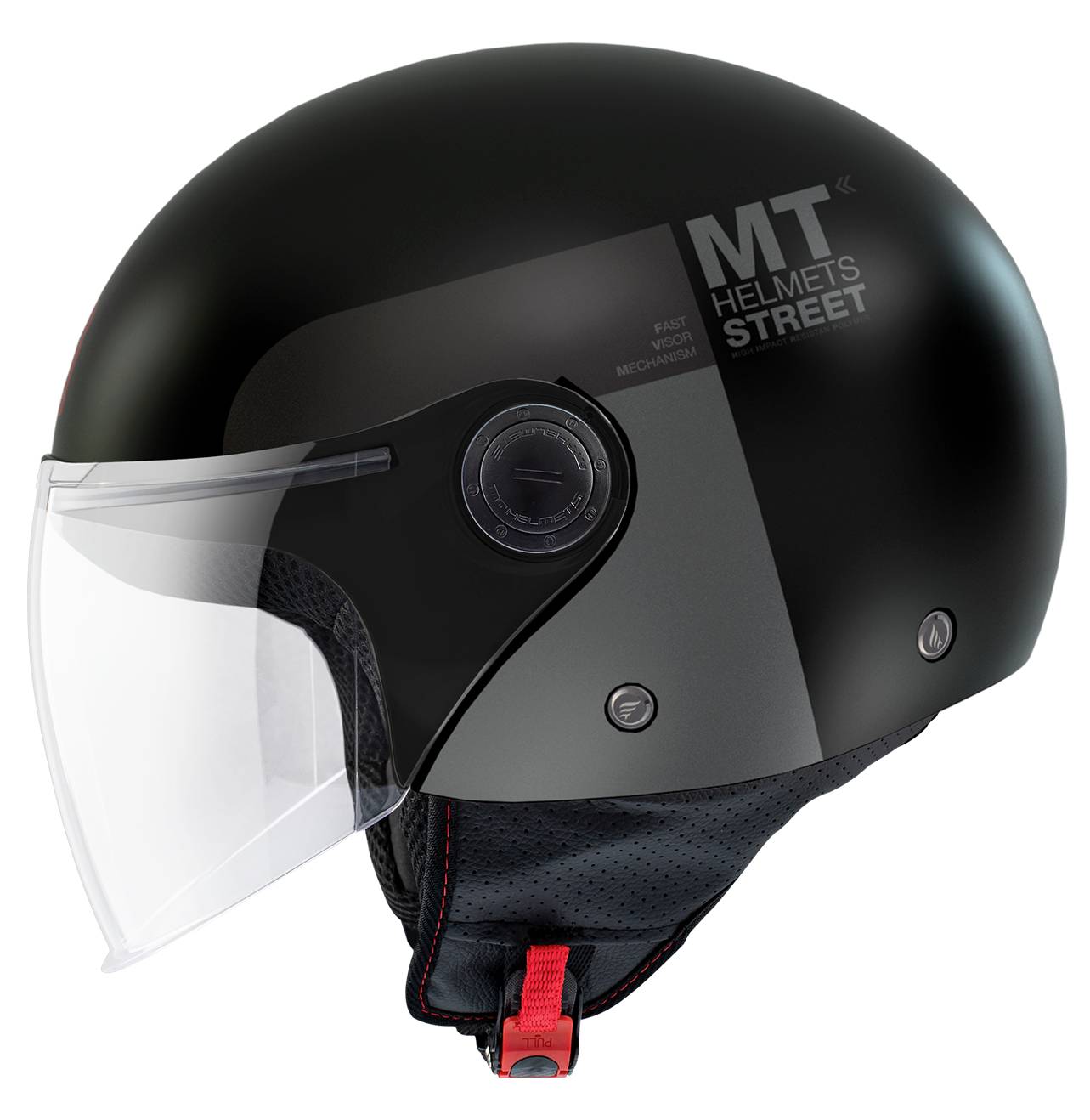 MT Casco Street Inboard Negro/Gris Mate (D2)