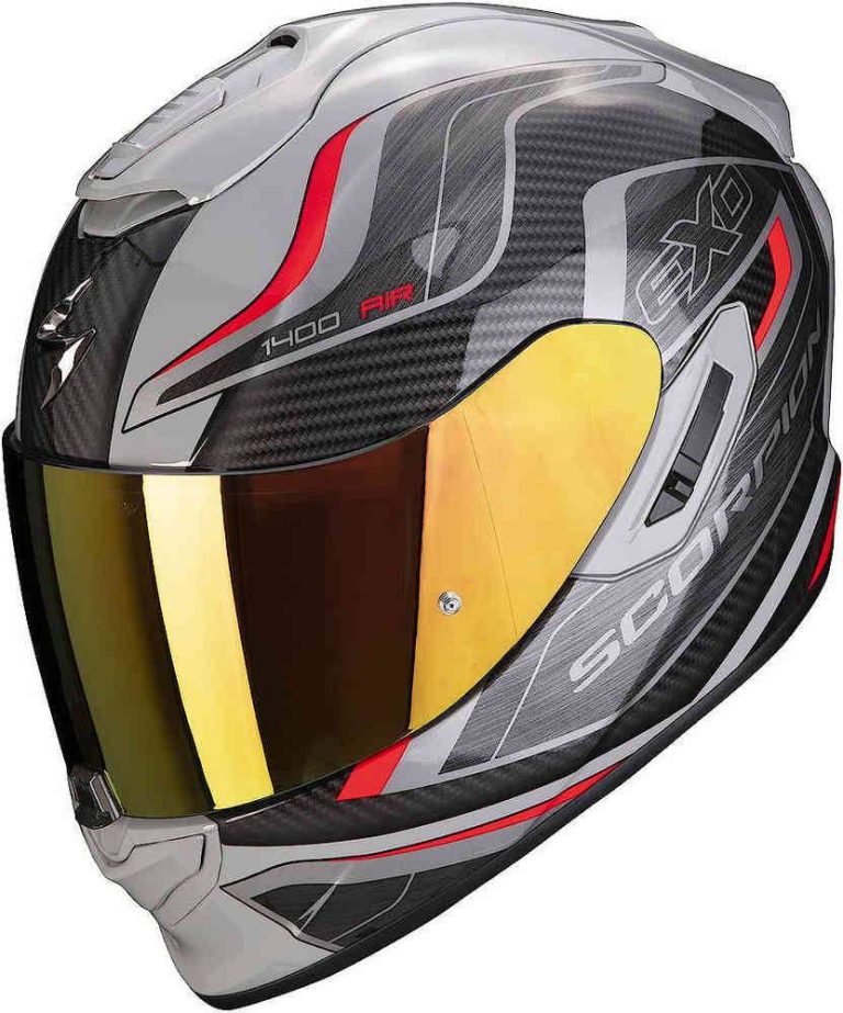SCORPION Casco EXO-1400 Evo Air Attune Negro/Gris/Rojo