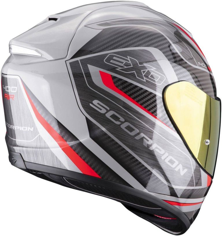 SCORPION Casco EXO-1400 Evo Air Attune Negro/Gris/Rojo
