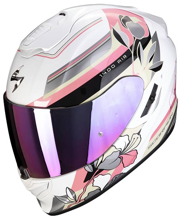 SCORPION Casco EXO-1400 Evo Air Gaia Blanco/Rosa