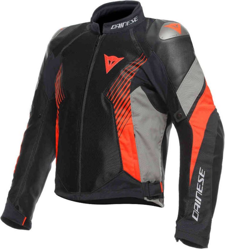 DAINESE Chaqueta Super Rider 2 Negro/Gris/Rojo Fluor