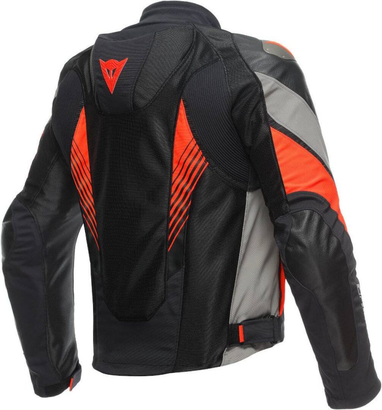 DAINESE Chaqueta Super Rider 2 Negro/Gris/Rojo Fluor