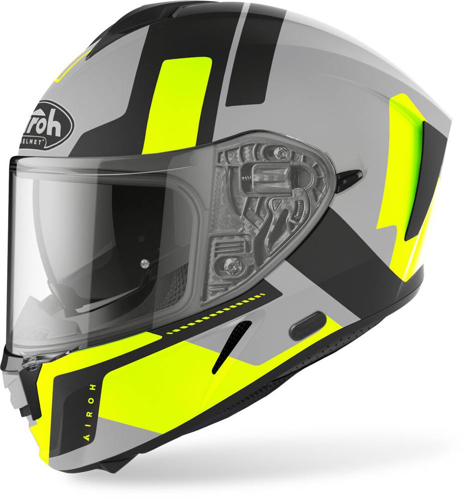 AIROH Casco Spark Shogun Gris Mate/Negro/Amarillo