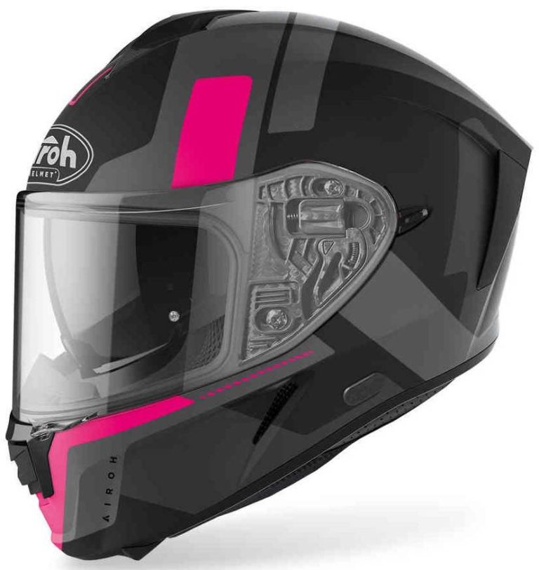AIROH Casco Spark Shogun Negro Mate/Gris/Rosa