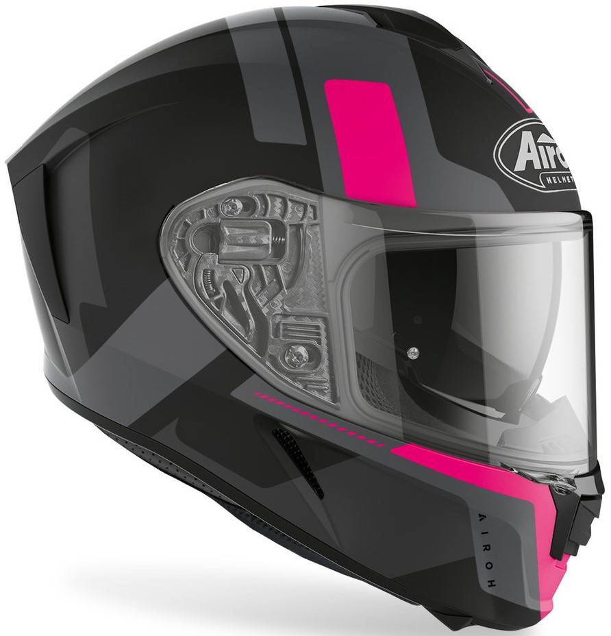 AIROH Casco Spark Shogun Negro Mate/Gris/Rosa