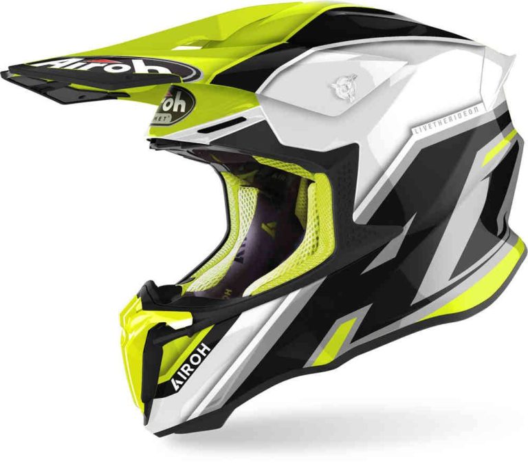 AIROH Casco Twist 2.0 Shaken Amarillo/Negro/Blanco