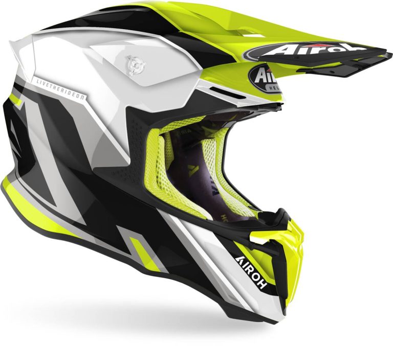 AIROH Casco Twist 2.0 Shaken Amarillo/Negro/Blanco