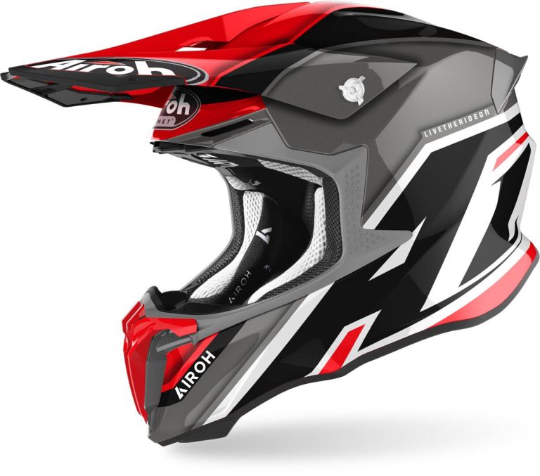 AIROH Casco Twist 2.0 Shaken Rojo/Gris/Negro/Blanco