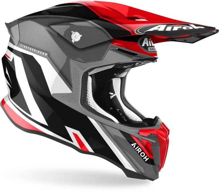 AIROH Casco Twist 2.0 Shaken Rojo/Gris/Negro/Blanco