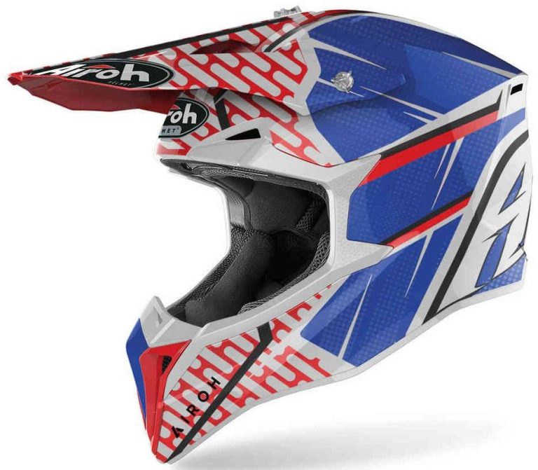 AIROH Casco Wraap Idol Rojo/Azul/Blanco
