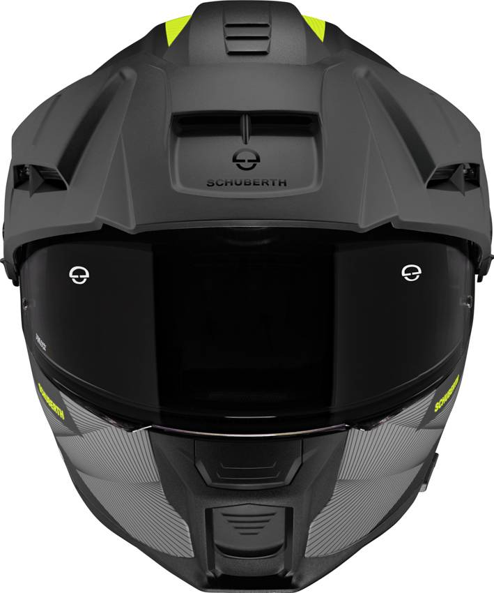 SCHUBERTH Casco E2 Defender Negro Mate/Amarillo