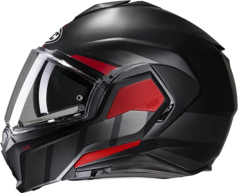 HJC Casco I100 Beis Negro/Rojo