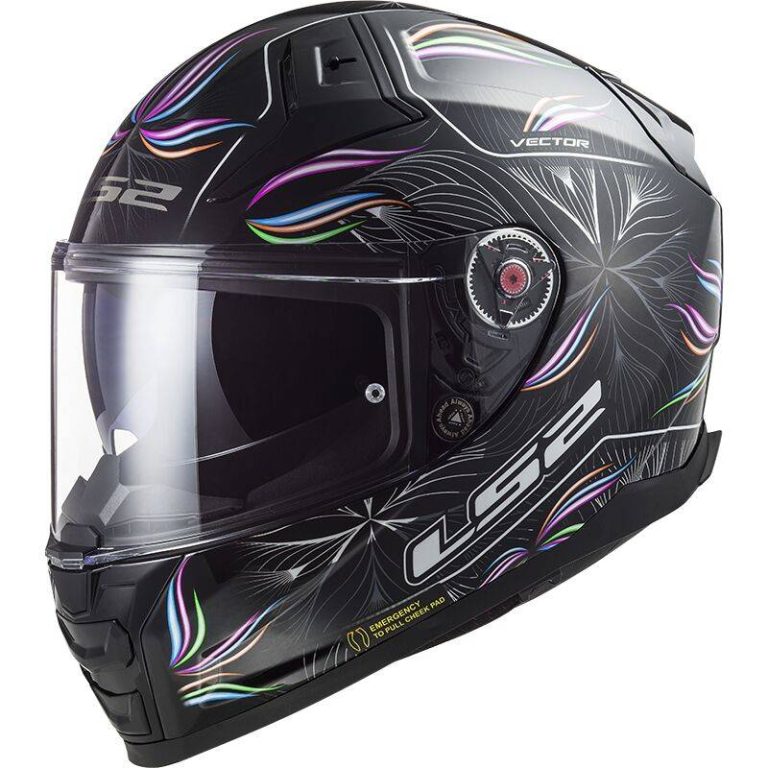 LS2 Casco FF811 Vector II Tropical Negro/Blanco