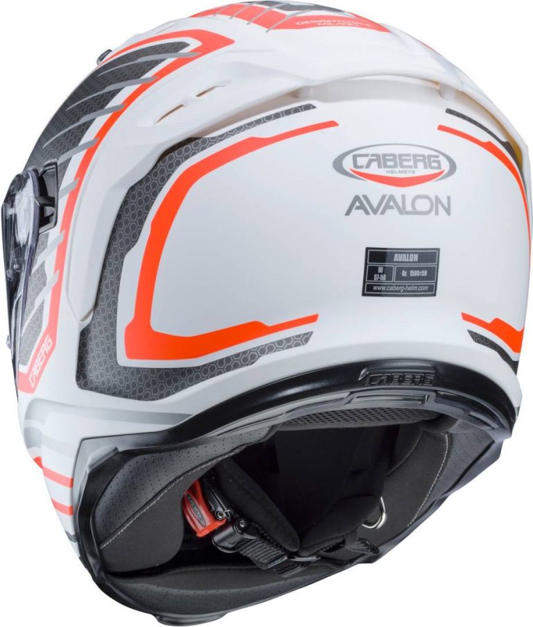 CABERG Casco Avalon Forge Blanco/Naranja/Gris