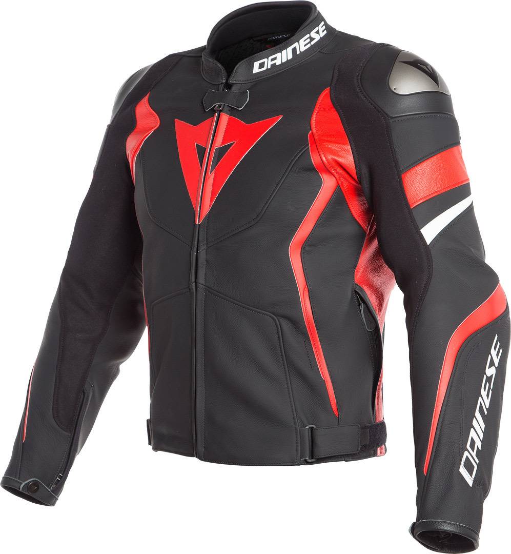 DAINESE Chaqueta Avro 4 Negro/Rojo Lava/Blanco