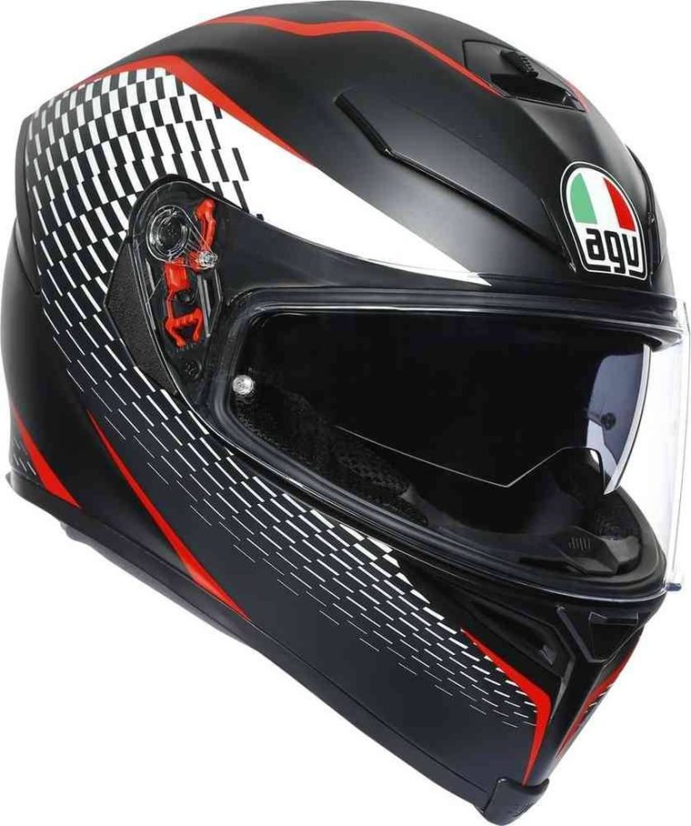 AGV Casco K5 S E2205 Multi - Thunder Negro Mate/Blanco/Rojo