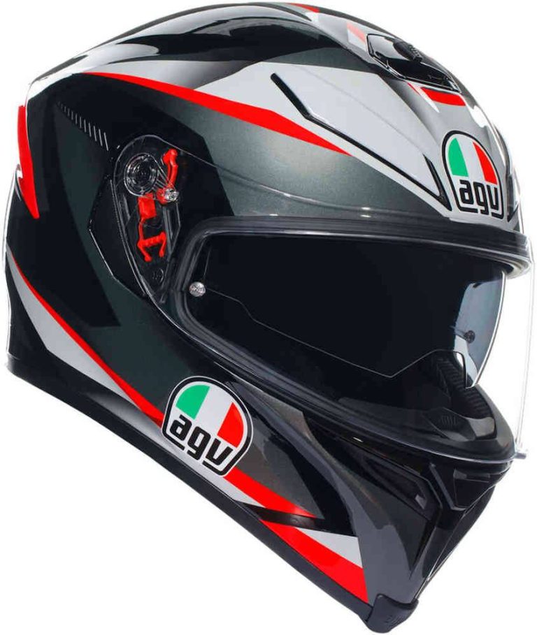 AGV Casco K5 S E2205 Multi MPLK - Plasma Negro/Gris/Rojo