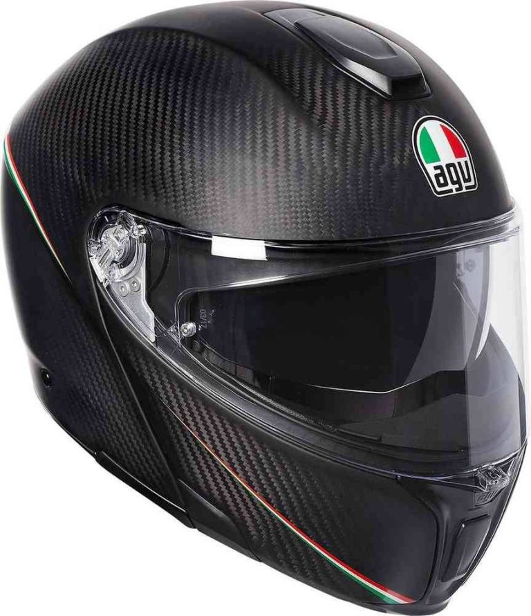 AGV Casco Sportmodular Multi E2205 - Tricolore Carbon Mate/Italy