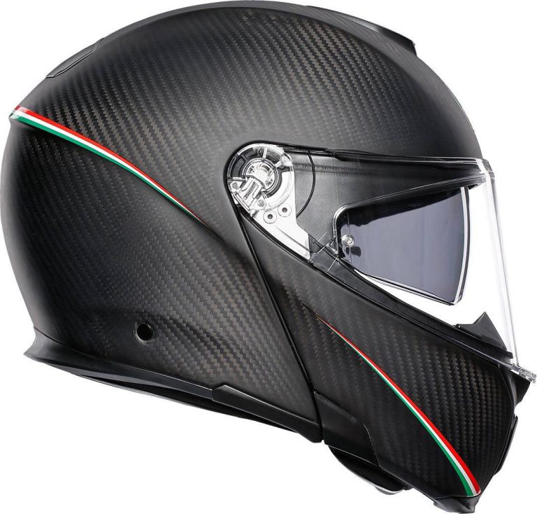 AGV Casco Sportmodular Multi E2205 - Tricolore Carbon Mate/Italy