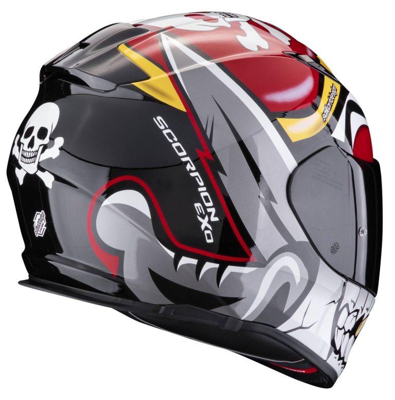 SCORPION Casco EXO-491 Pirate Rojo